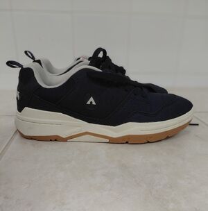 Airwalk Navy and White Sneakers with Gum Sole